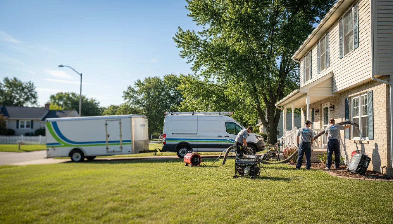 Flooded Basement Restoration And Cleanup With Repair in Woodbury, MN near me